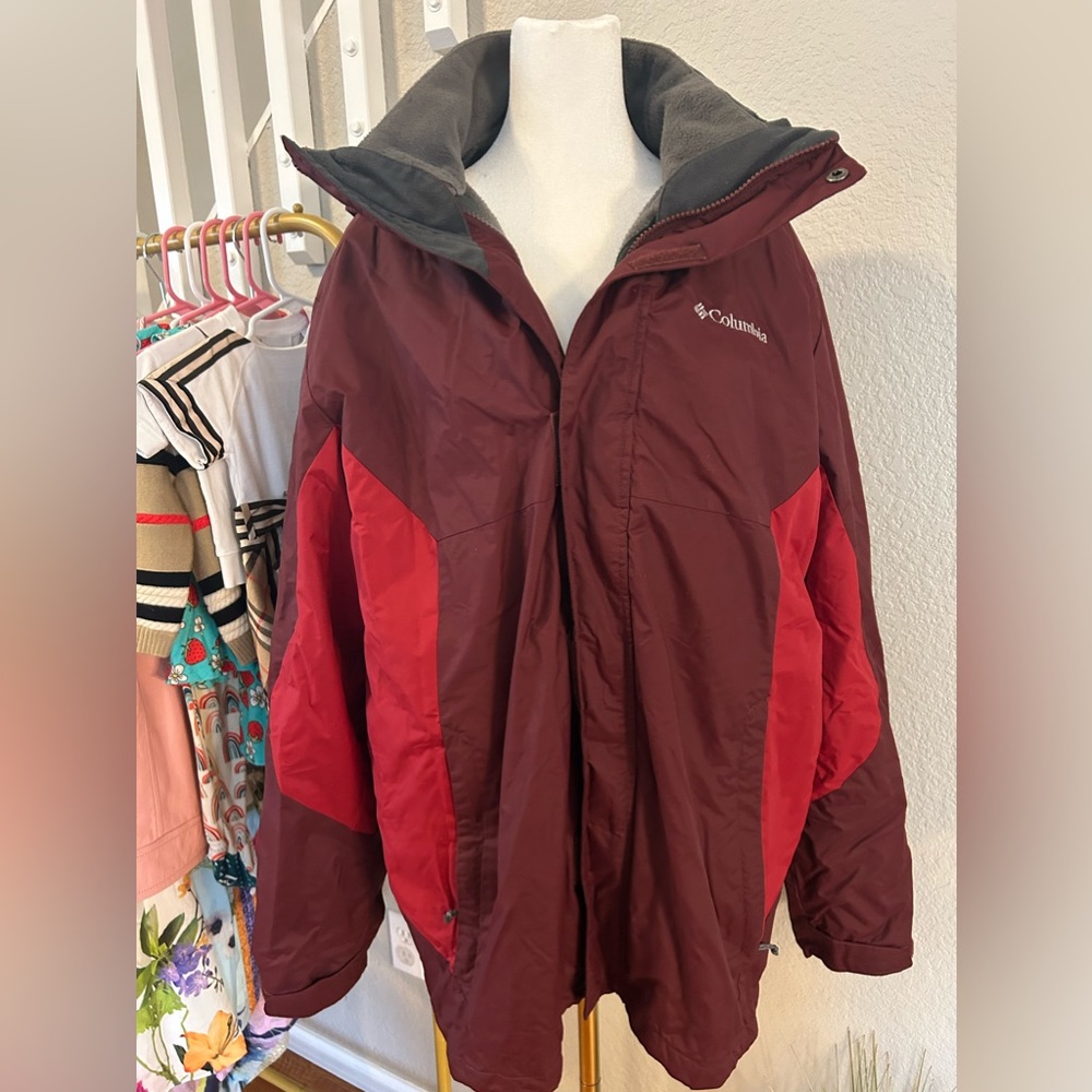 Columbia Interchangeable Winter Jacket Red- L - image 1